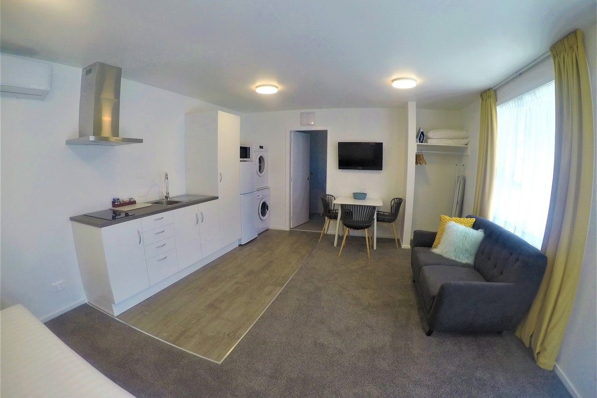 kitchenette studio | in-room safe, individually decorated, blackout curtains, soundproofing