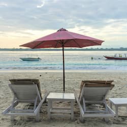 On the beach, snorkelling, fishing