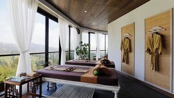 Couples treatment room(s), body treatments, hot stone massages