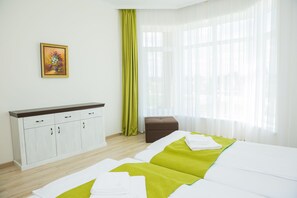 Panoramic Apartment, 1 Bedroom, Courtyard View, Garden Area | 1 bedroom, premium bedding, in-room safe, iron/ironing board