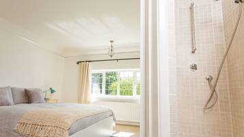 1 bedroom, desk, laptop workspace, iron/ironing board