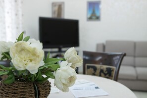 Apartment, 2 Bedrooms | Living area | Flat-screen TV