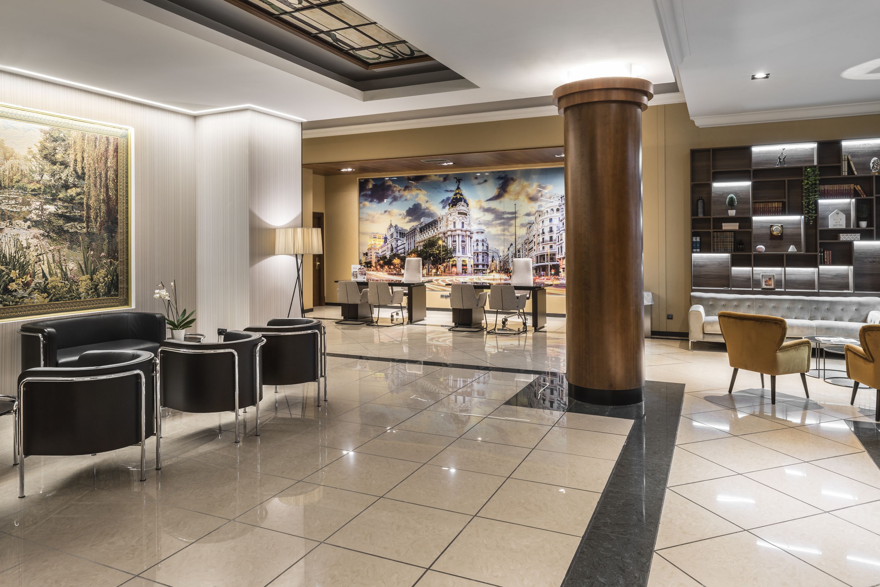 Sala de estar en el lobby