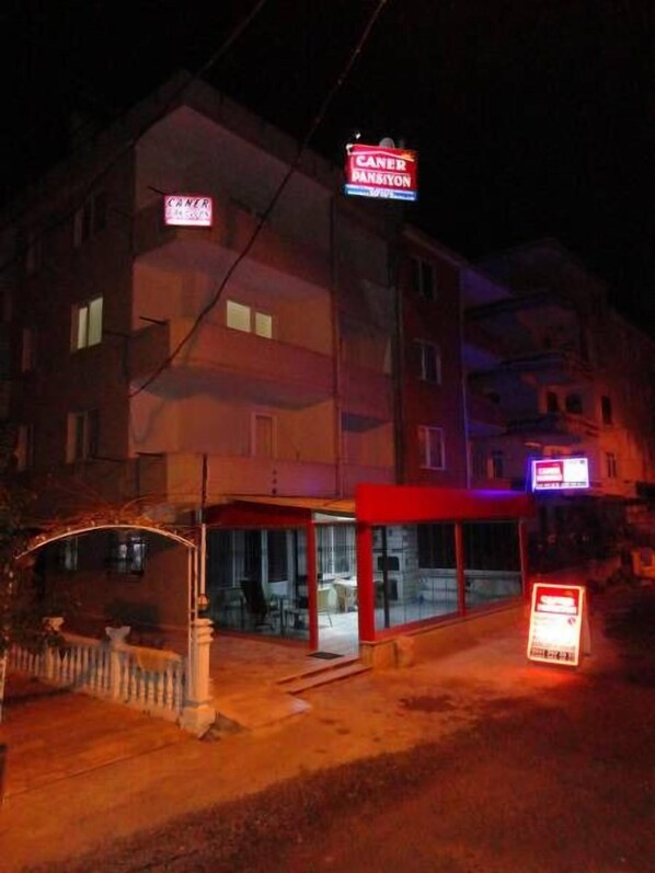 Front of property – evening/night
