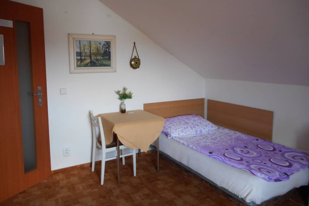 Single Room, Shared Bathroom (3) | Meja, langsir/tirai gelap terus, seterika/papan seterika