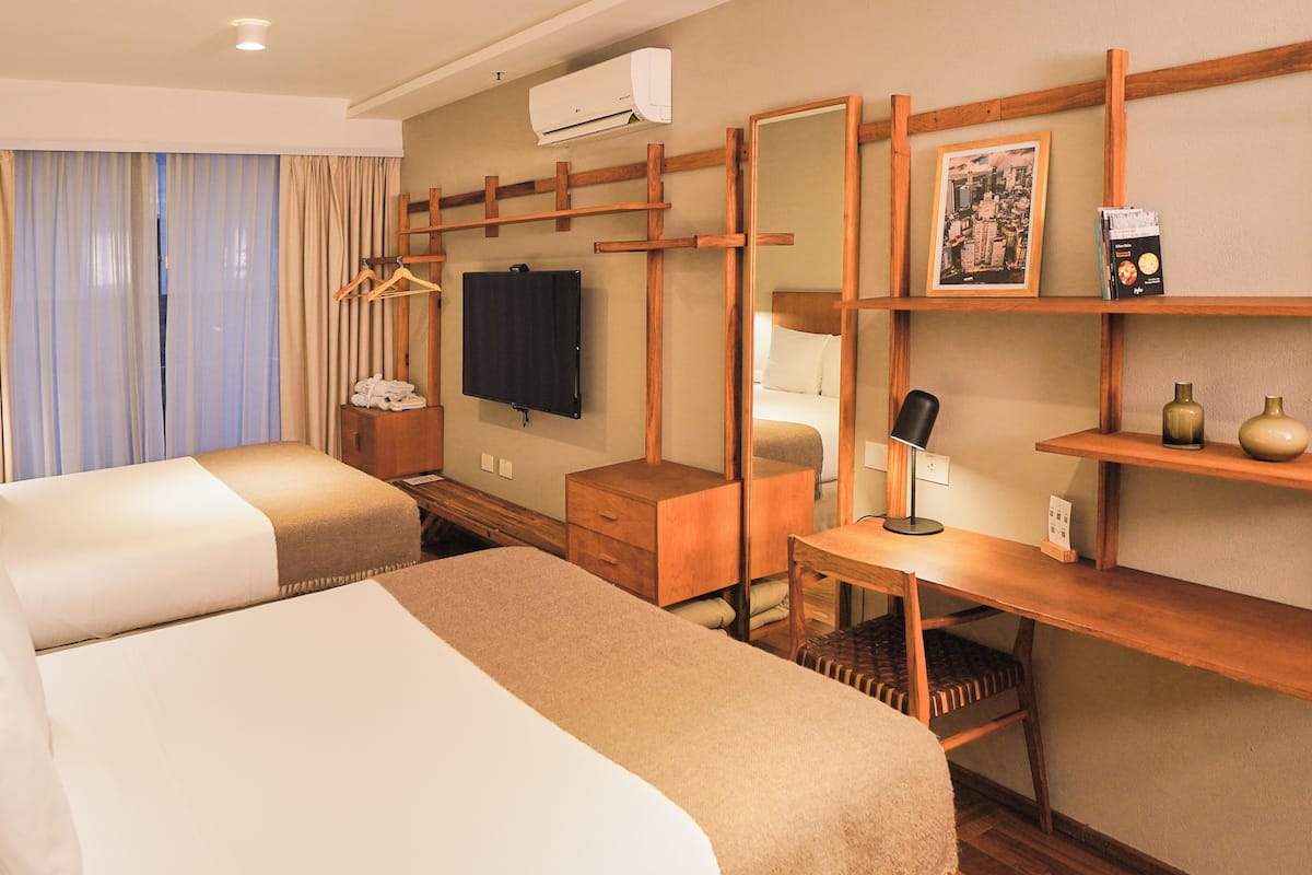 Junior Suite, 2 Queen Beds | 1 bedroom, Egyptian cotton sheets, premium bedding, down comforters