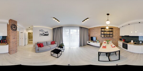 豪華開放式套房, 1 間臥室, 非吸煙房, 簡易廚房 (Ogien) | 書桌、熨斗/熨衣板、免費無線上網