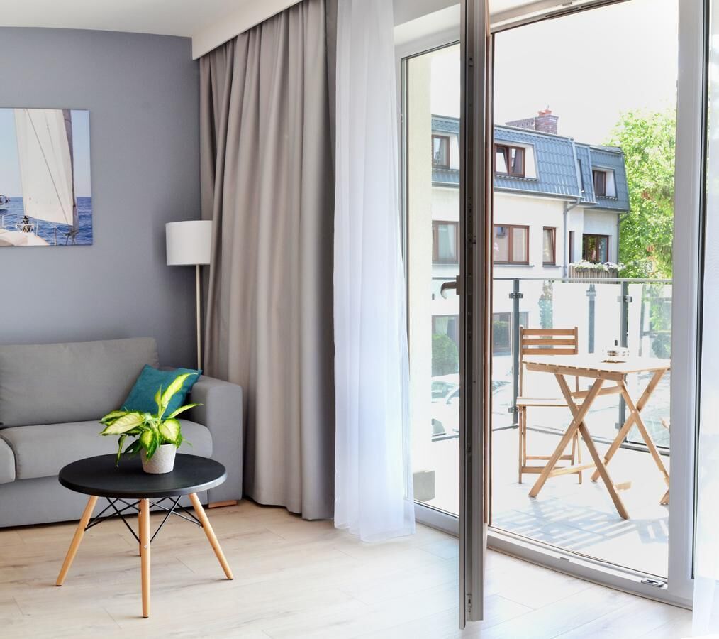 Suite estudio Deluxe, 1 habitación, para no fumadores, cocineta (Woda) | Vista del balcón