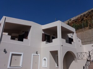 Panorama appartement, uitzicht op zee | Terras