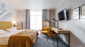 Ropa de cama de alta calidad y minibar 