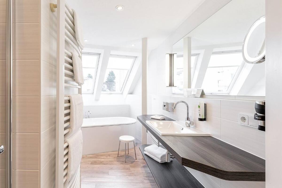 shower, free toiletries, hair dryer, bathrobes