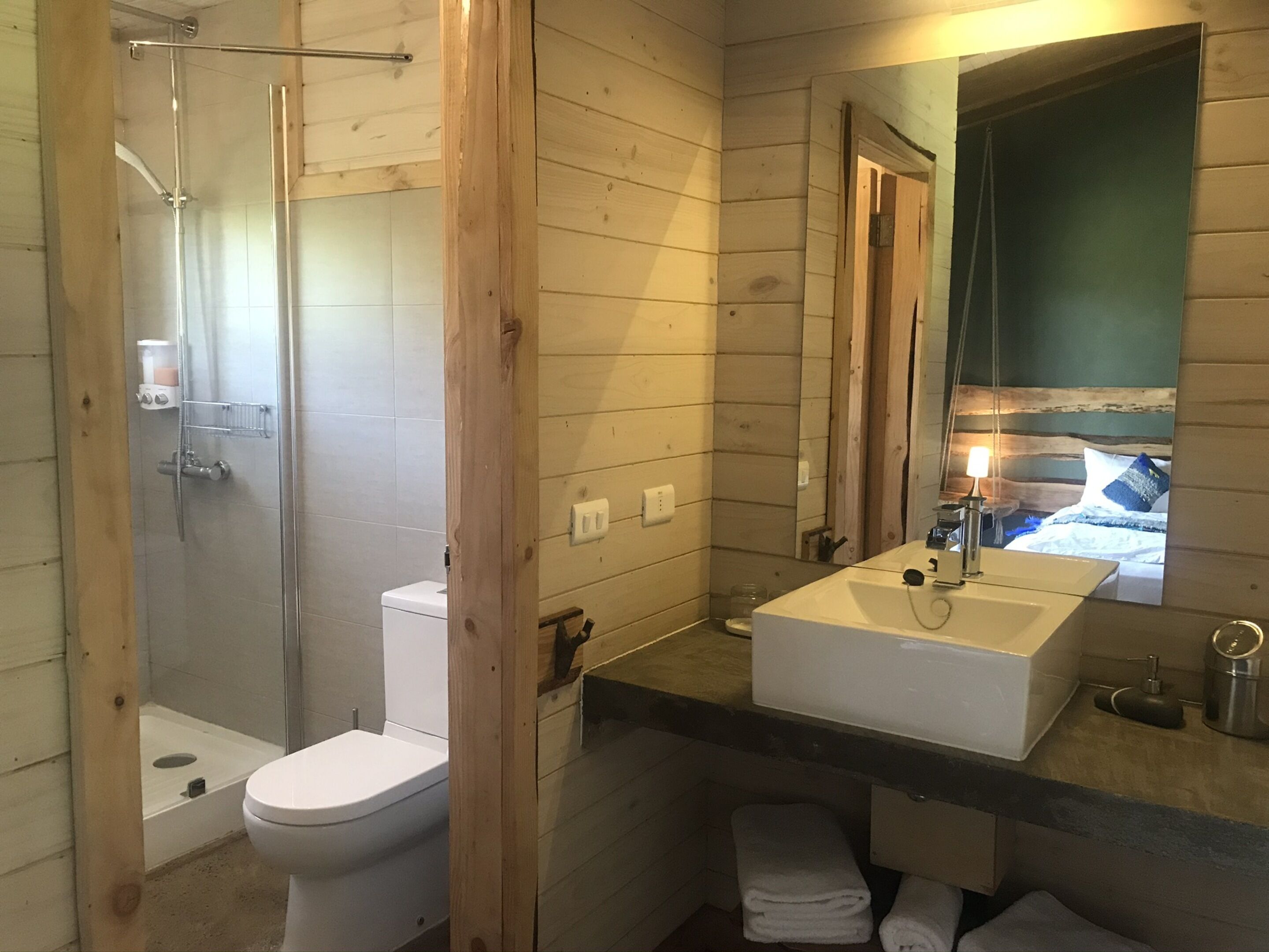 Free toiletries, hair dryer, towels