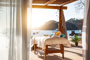 Espace de soins pour les couples, massages aux pierres chaudes