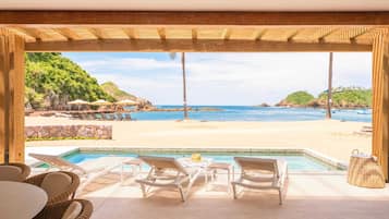 Deluxe Room, Multiple Beds, Ocean View | Premium bedding, in-room safe, individually decorated