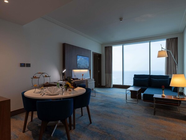 Superior Suite, 1 Double Bed with Sofa bed, Sea View | 1 bedroom, Egyptian cotton sheets, premium bedding, pillowtop beds - Novotel Jazan (Jizan)