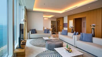 1 غرفة نوم وملاءات من القطن المصري وأغطية فراش متميزة