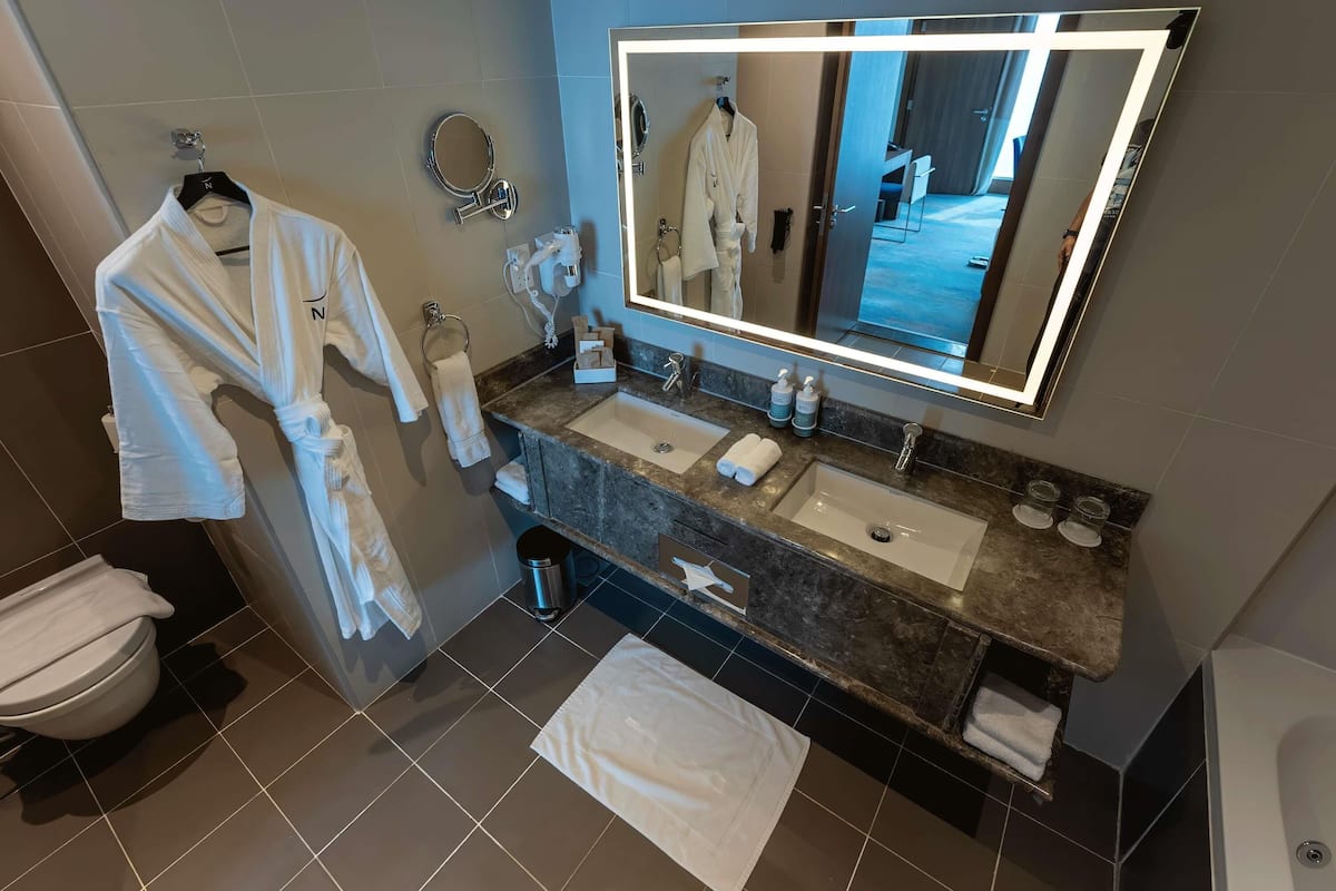 Superior Suite, 1 Double Bed with Sofa bed, Sea View | 1 bedroom, Egyptian cotton sheets, premium bedding, pillowtop beds