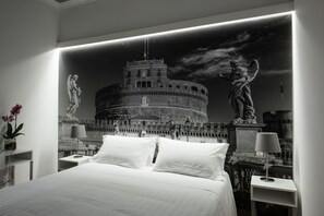 Superior kamer, 1 twee- of 2 eenpersoonsbedden | Luxe beddengoed, bedden met traagschuimmatrassen, een minibar