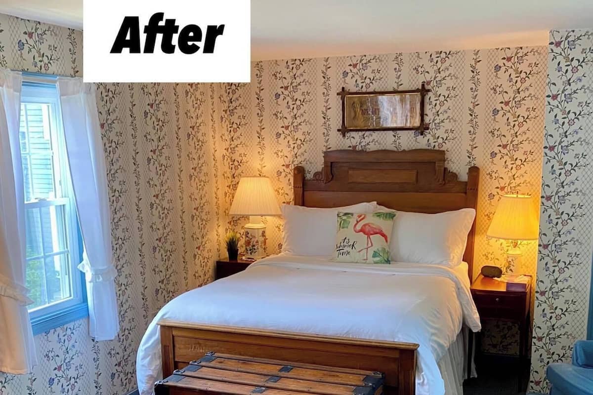 Chambre double, salle de bain attenante | 1 chambre, literie de qualité, décor unique, ameublement unique