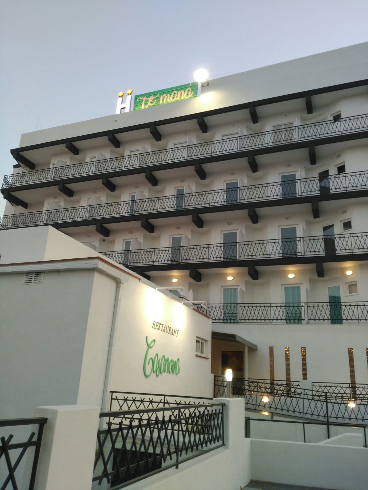 front of property – evening/night