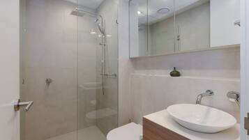 Shower, hair dryer