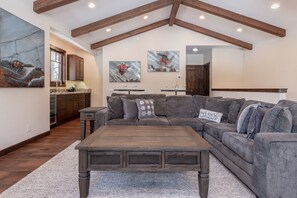 TV, fireplace, DVD player