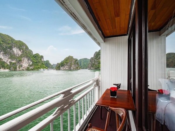Deluxe Double or Twin Room | Terrace/patio - La Paci Cruises (Hai Phong)