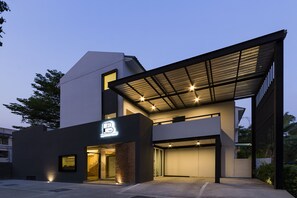 Front of property - evening/night - Buchita Nimman (Chiang Mai)