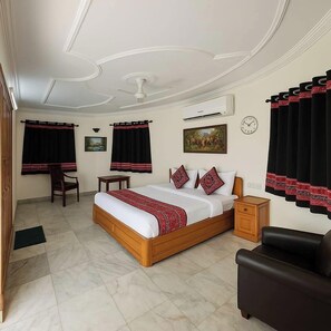 Deluxe Double Room | Premium bedding, in-room safe, individually decorated, desk -  Stay Guru Resort Farm Villa (Bhuj)