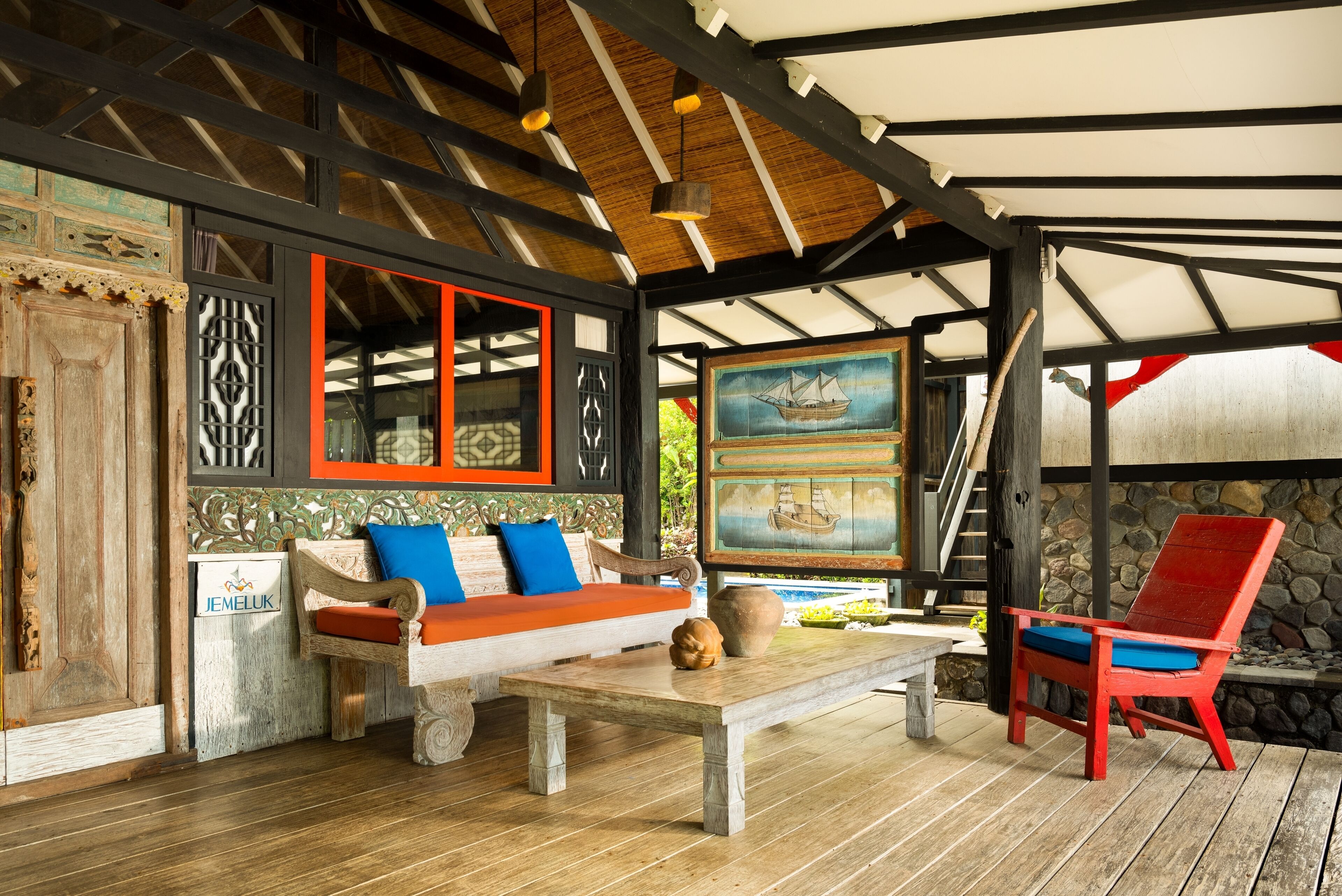 Jemeluk - Beachfront | Terrace/patio