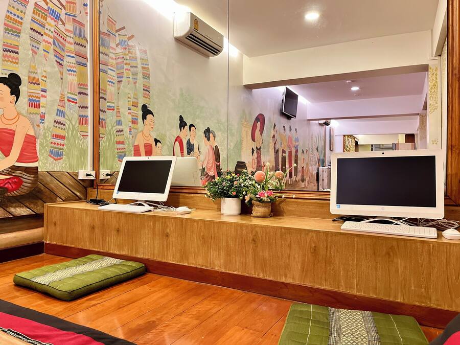 Sala de estar en el lobby