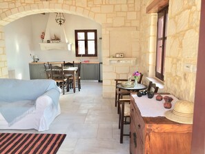 Interior - Stonehouse villas with breathtaking view 1 (Sitia  Crete)