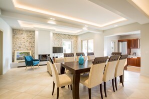 Panoramic Villa, 4 Bedrooms, Private Pool | Private kitchen - Villa Pelekas (Corfu)