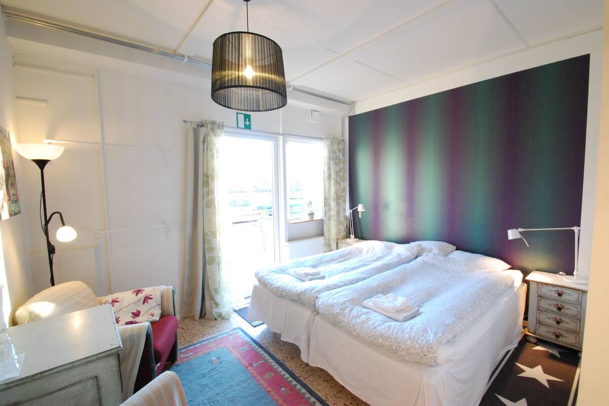 Double Room, Accessible, Private Bathroom | Blackout drapes, iron/ironing board (on request), WiFi (free)