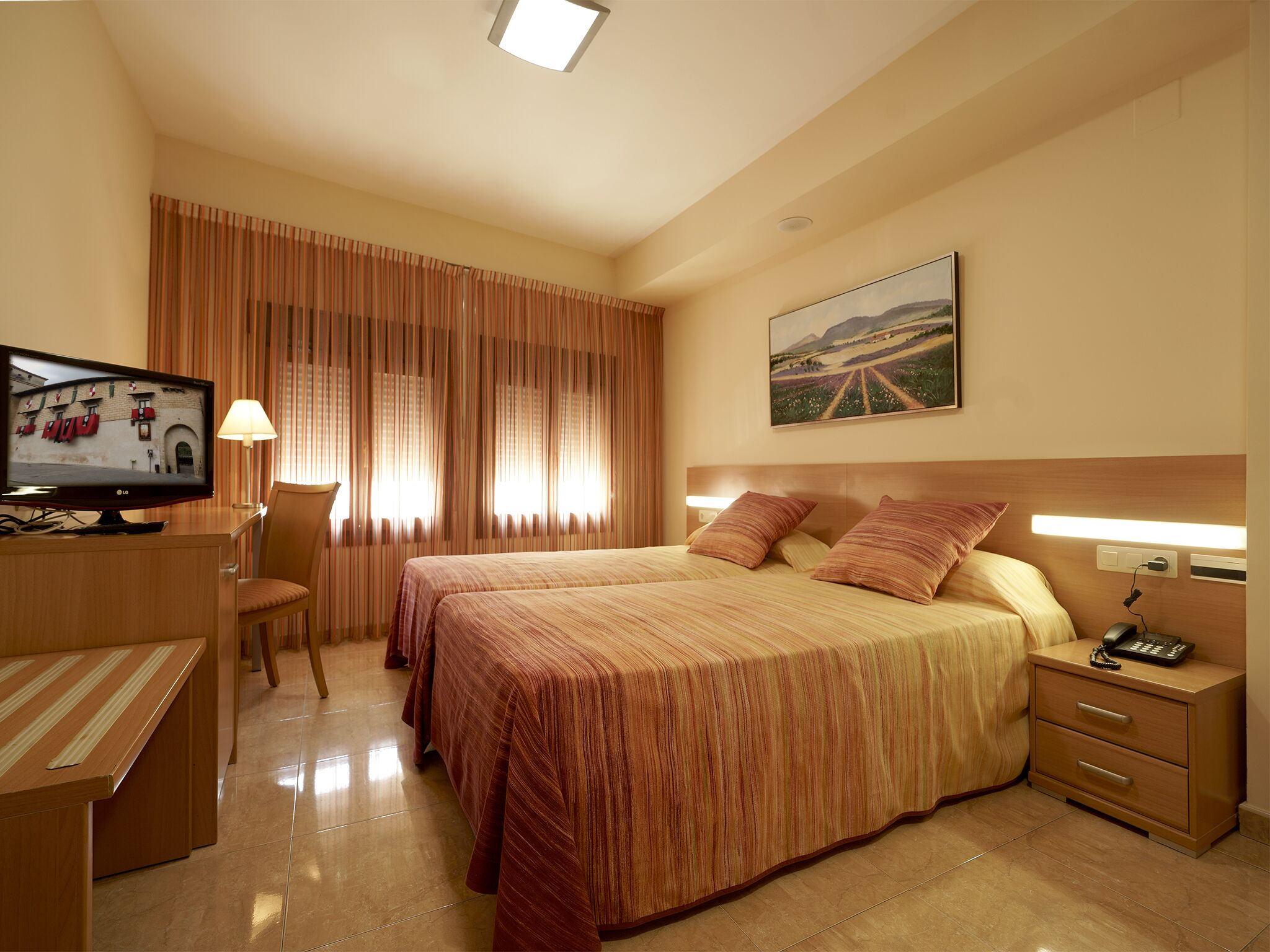 superior double room | individually furnished, desk, laptop workspace, blackout curtains