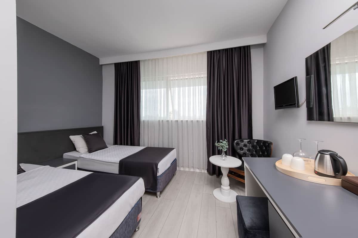 Deluxe Twin Room | Premium bedding, minibar, desk, laptop workspace