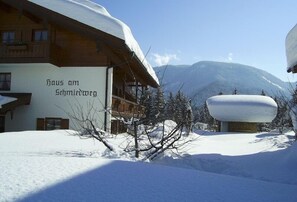 Exterior - (3) Zwei-Raum-Ferienwohnung 53qm, 2-5 Personen, Dusche/WC, Wohn-Schlafraum + Extra Schlafzimmer, Küche, großer Balkon (Reit im Winkl)