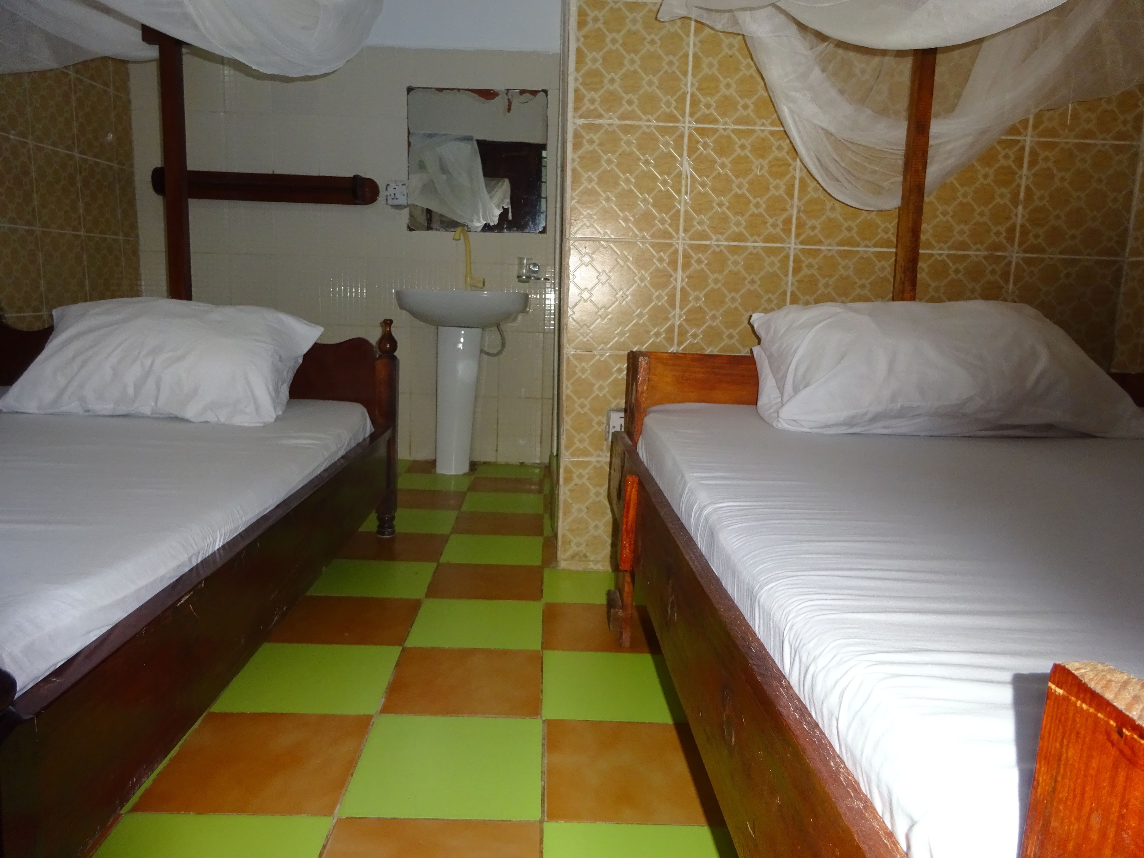Economy Double Room, 2 Double Beds | View from room