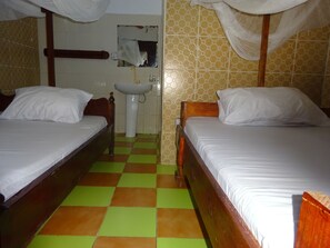 Economy Double Room, 2 Double Beds | View from room - Homeland Swahili Lodge - Hostel (Nungwi)