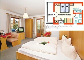 1 Schlafzimmer, Internetzugang, Bettwäsche