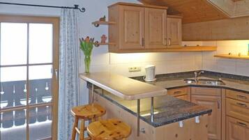 Apartemen Comfort, 2 kamar tidur (Watzmann) | Dapur pribadi | Lemari es, oven, kompor, dan mesin pencuci piring