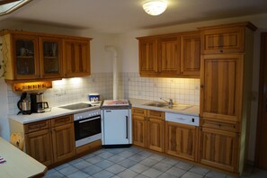 Fridge, oven, stovetop, dishwasher