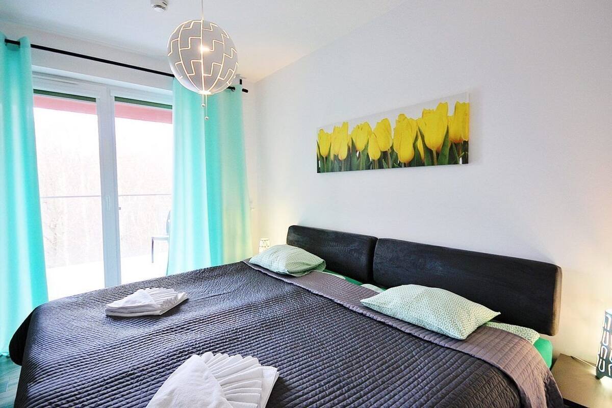 Classic-Apartment (G207) | Hochwertige Bettwaren, Bügeleisen/Bügelbrett, kostenloses WLAN