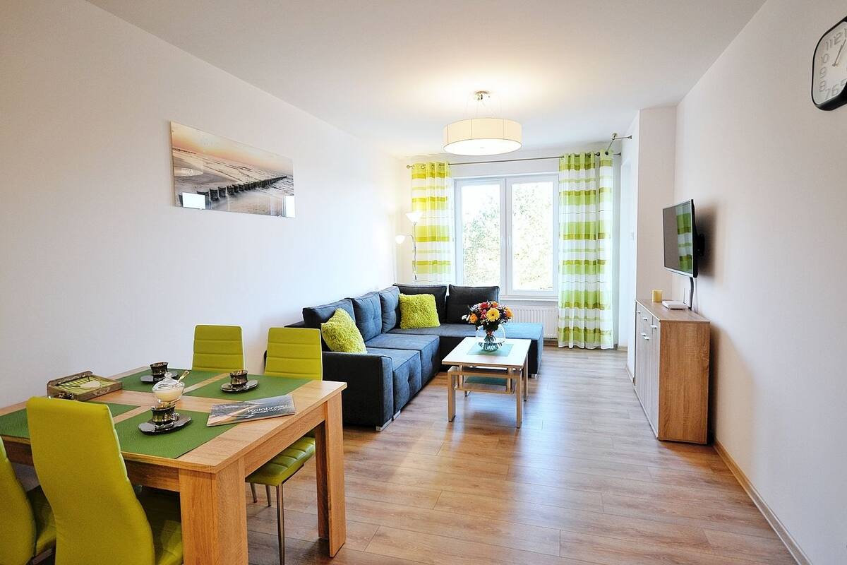 Classic-Apartment, 1 Schlafzimmer (D202) | Wohnbereich