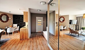 Apartment, 1 Bedroom, Park View (B403) | Living area | 42-inch flat-screen TV with cable channels, TV