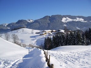 Snow and ski sports - Ferienwohnung "Wilder Kaiser" im Zuhäusl 72 qm mit drei Schlafzimmer und Balkon° (Sachrang)