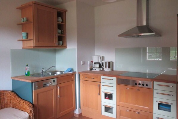 Fridge, oven, stovetop, dishwasher
