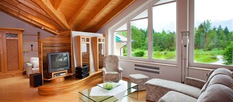 Hochkalter für 2-4 Pers., ca. 120 m², 2 Schlafzimmer, Wohnzimmer mit integr. Küche, Bad mit Dampfdusche u. Whirlp