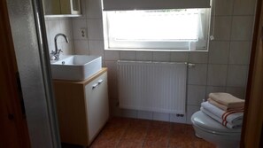 Shower, hair dryer