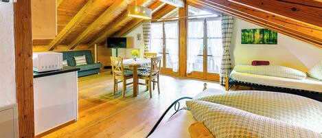 1 habitación y ropa de cama